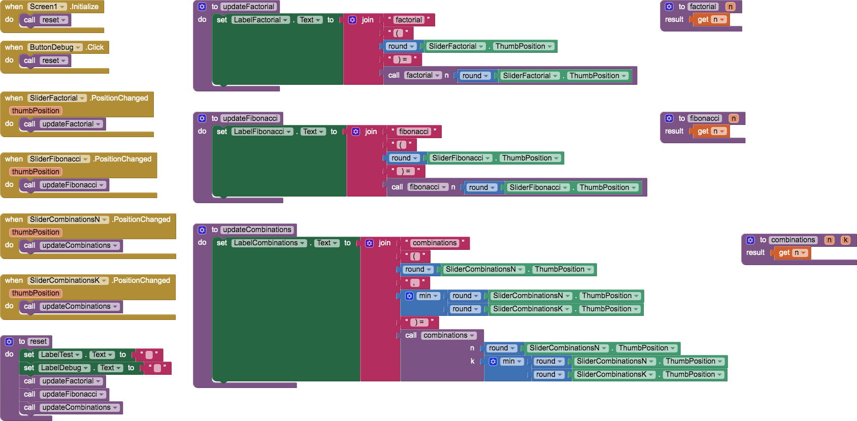 RecursionTemplate blocks